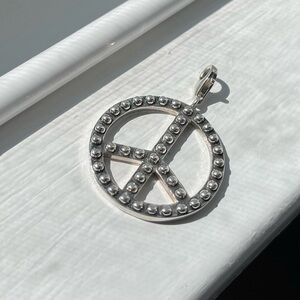 Sterling silver peace charm necklace pendant Thomas Sabo